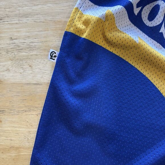 NFL Chalk Line Los Angeles Rams Saw Blade Retro Mesh Shorts Drawstring Med New - Picture 6 of 12